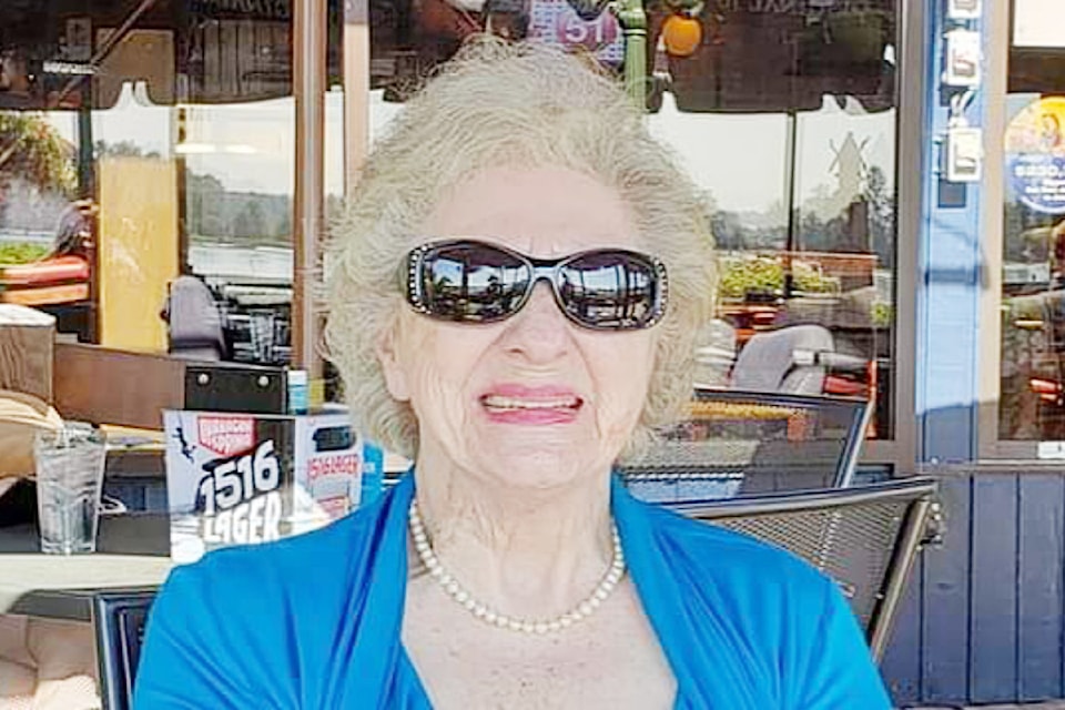 Rosemarie Thorpe received a special pin marking 75 years with the Royal Canadian Legion Ladies Auxiliary. 