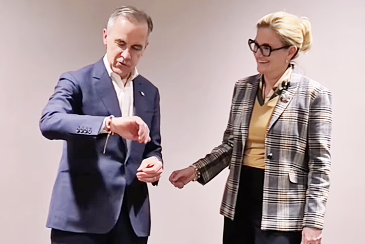 B.C. woman reveals the story behind Carney's 'Elbows Up' mystery bracelet