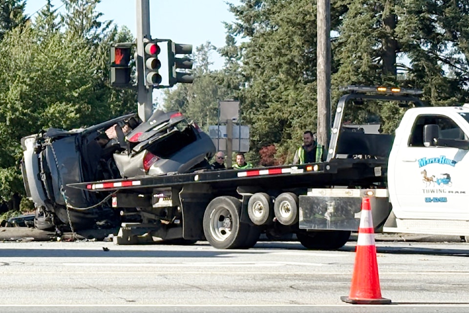 A fatal crash in Maple Ridge on Friday morning, July 11, closed Lougheed Highway.