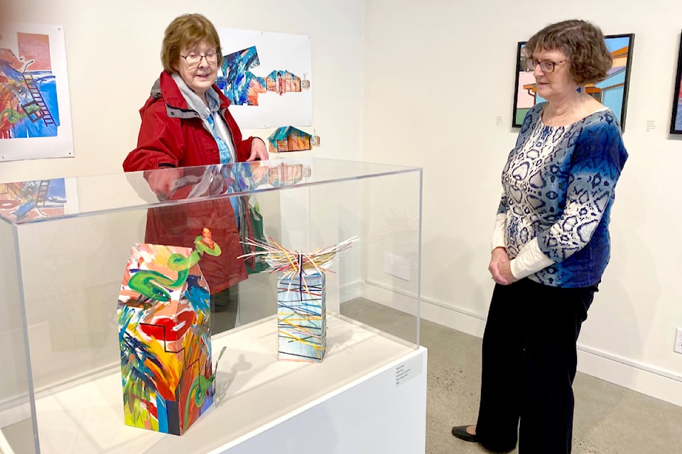 Joy Shen was passing by The ACT Arts Centre in downtown Maple Ridge the other day, when she was attracted in by the title of the current art exhibit on display. It was Valerie Pugh's "Architecture of Memory," a multi-media exhibit on display until April 19. "I was lucky enough to receive the elaboration from one of the tour guides in the gallery," Shen said, impressed by the show and the artist's talent.