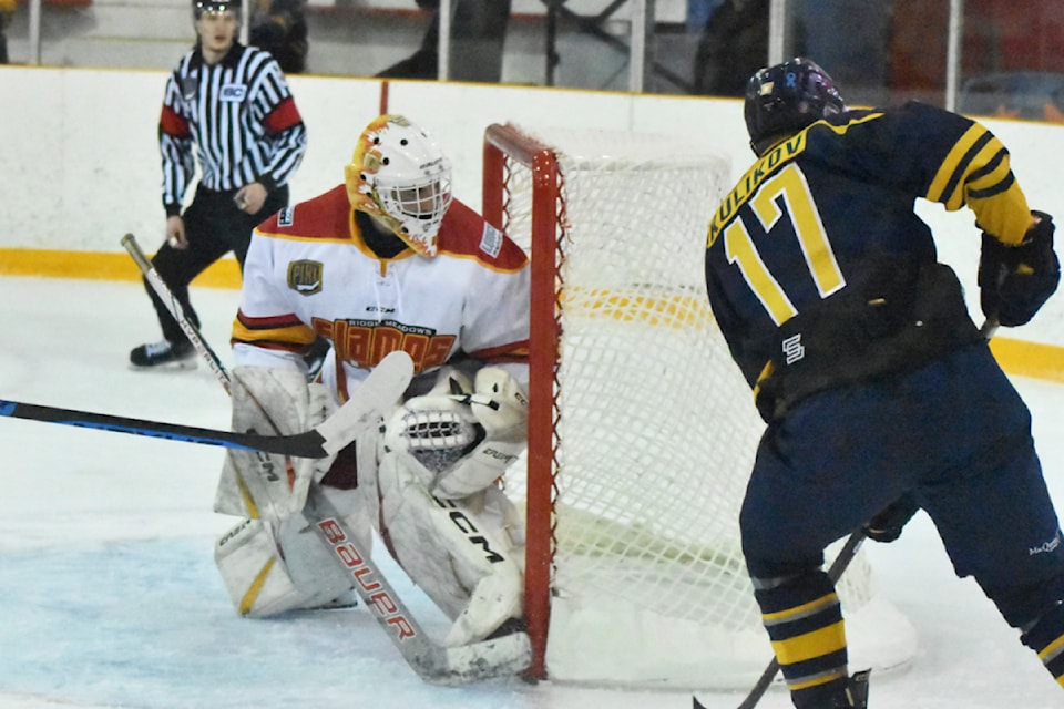 Matt Candusso has three shutouts in seven playoff starts for the Flames.