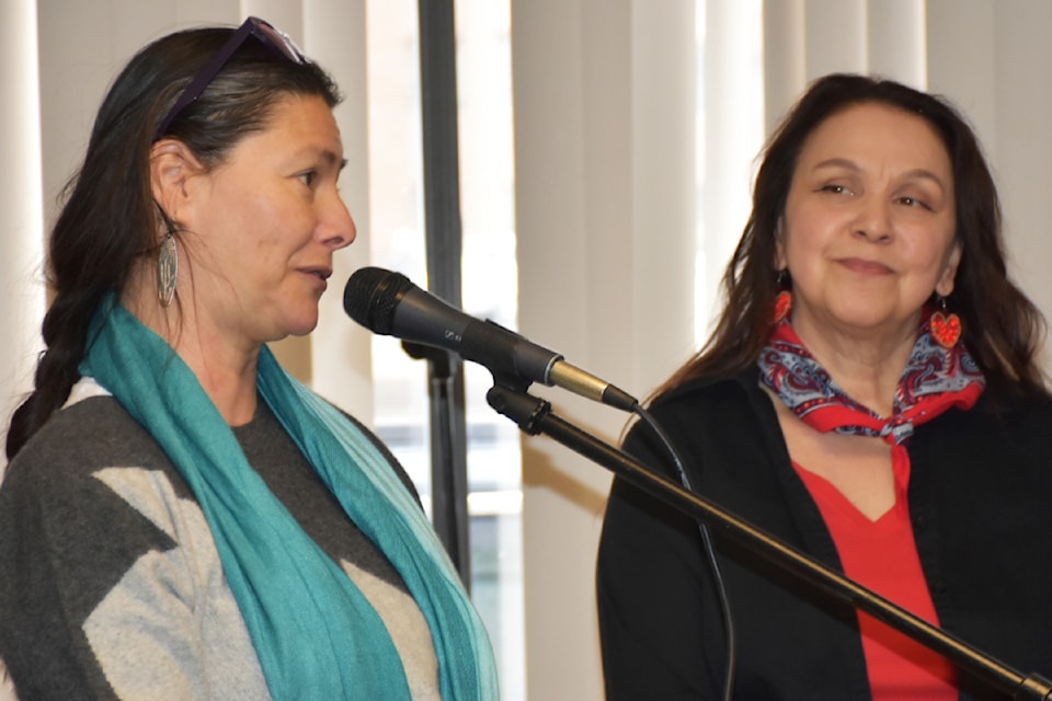 Ginna Berg and Lizette Peters (First Nations name P-YaYa) of the Fraser River Indigenous Society, which is heading the homeless count in Maple Ridge and Pitt Meadows.