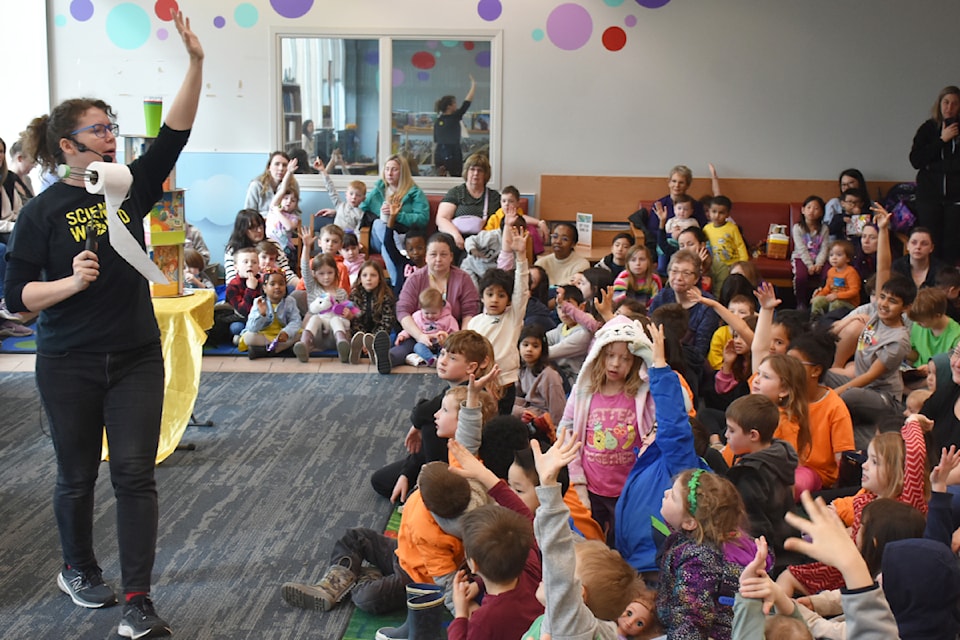 Children were engaged by Science World on the Road.