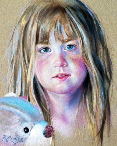Age of Innocence, a pastel portrait by Roberta Combs.