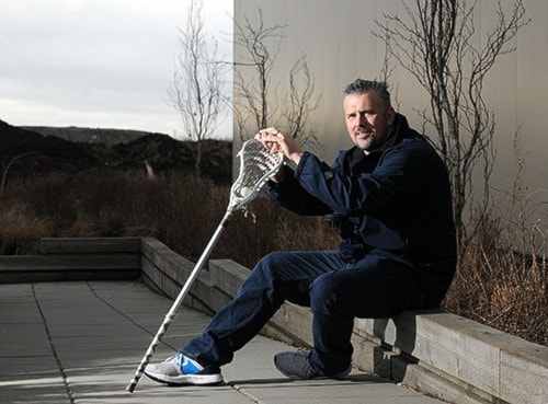 Burrards new coach Rob Williams outside Pitt Meadows Arena on Sunday.