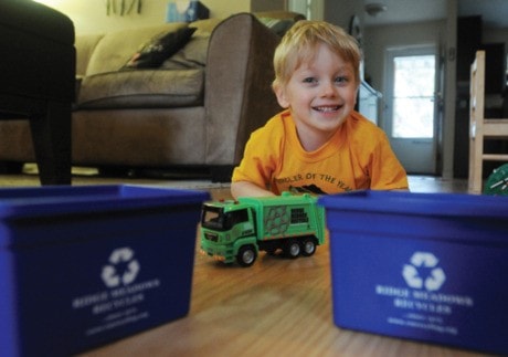 Mason Parkhill, 4, recycler of the year.
10/11/11
COLLEEN FLANAGAN/NEWS