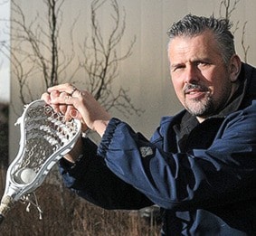 Burrards new coach Rob Williams outside Pitt Meadows Arena on Sunday.