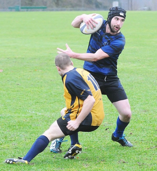 Reed Nelson dodges a tackler