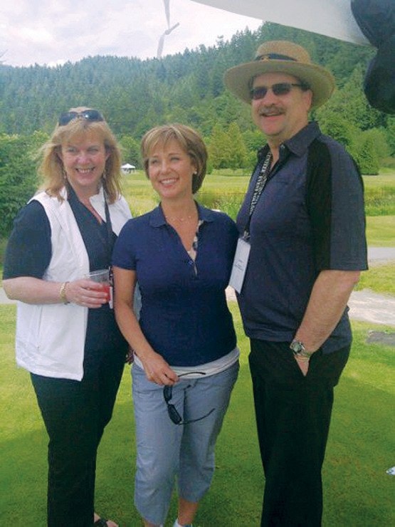 Terry and John Becker with Christy Clark in Pitt Meadows on July 11, 2011.