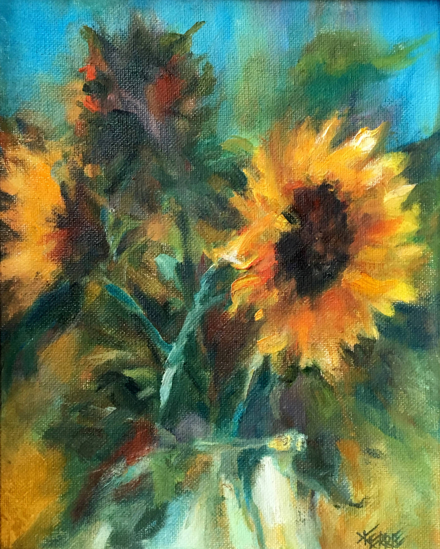 web1_Sunflowers-Oil-on-Canvas-10-x-8