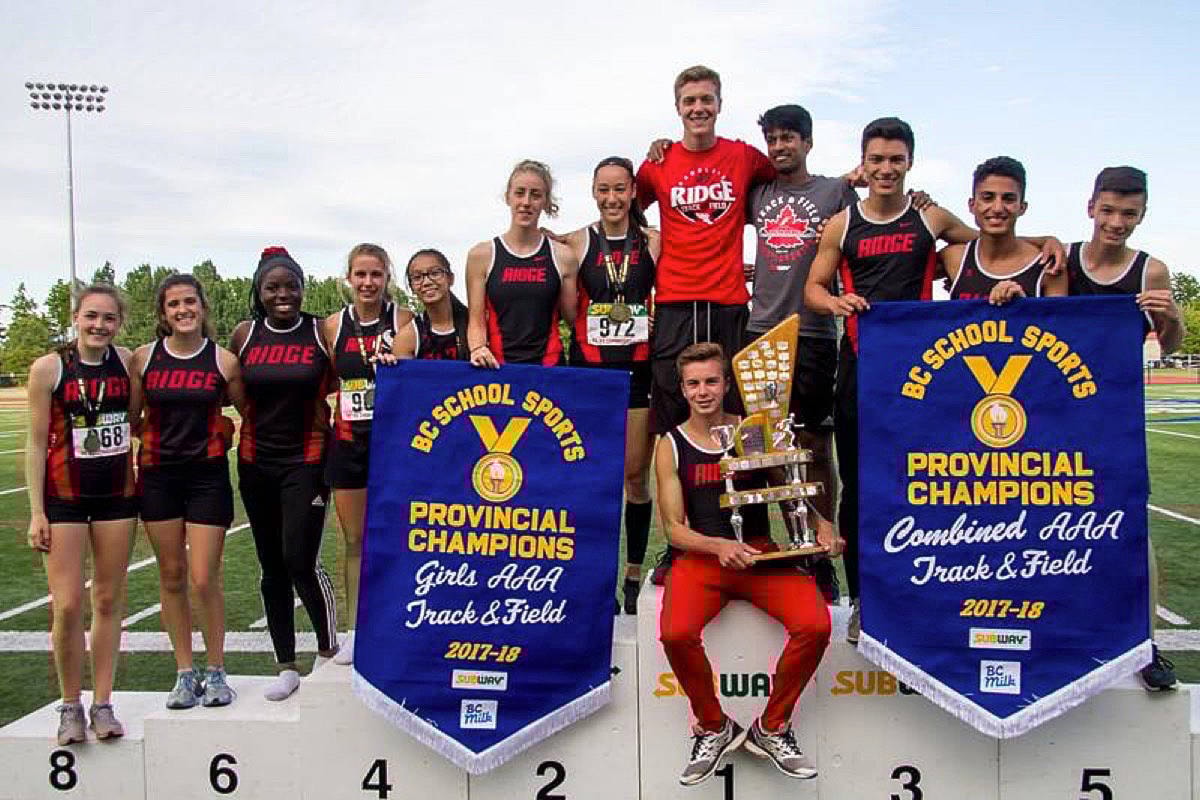 Maple Ridge secondary wins B.C. track and field titles Maple RidgePitt Meadows News
