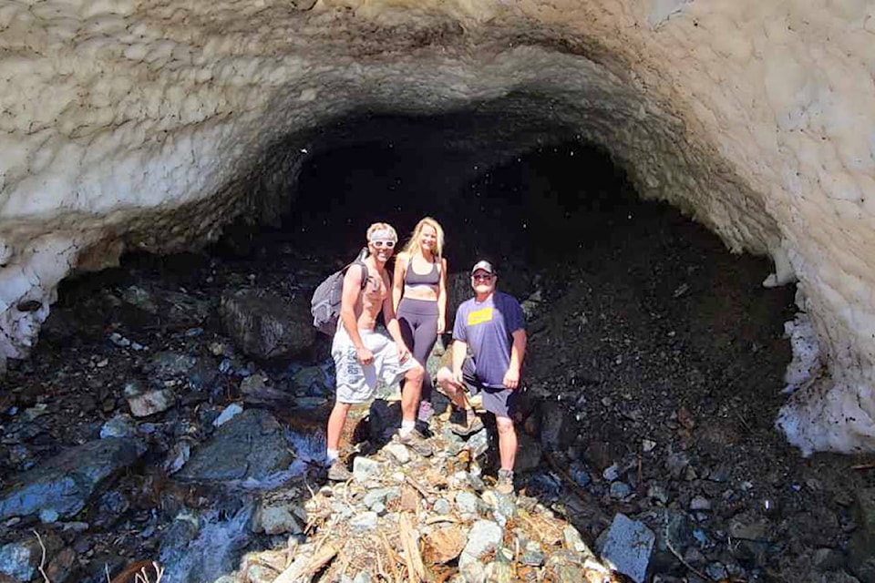 The ice cave in Golden Ears Provincial Park is popular with experienced hikers. (Special to The News)