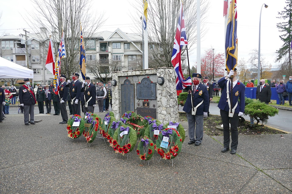 Ceremony at the Royal Canadian Legion Maple Ridge branch. (Priyanka Ketkar/The News)