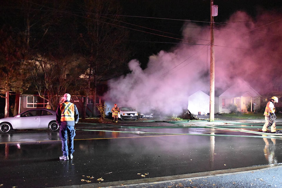 Reports of the fire came in just after 9 p.m. on Nov. 24. (Curtis Kreklau/Special to The News)