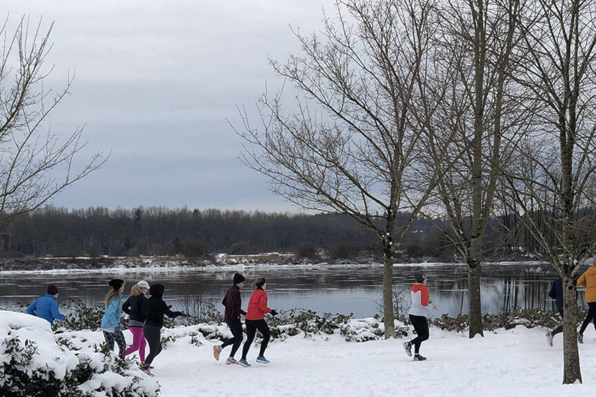 Several people showed up, right from a 74-year-old, to babies. People also had their dogs along for the first run of the year. (Special to The News)