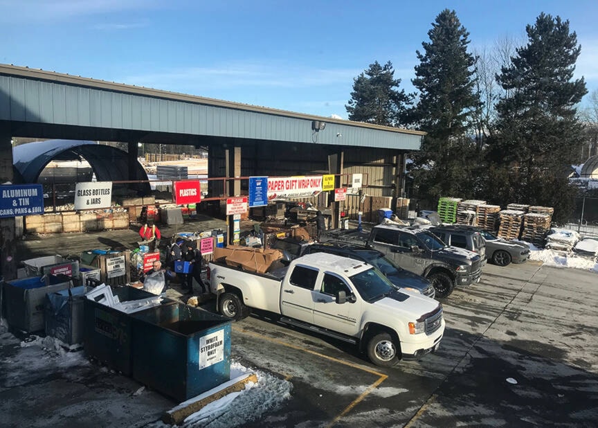 The recycle depot is located in Albion. (Leanne Koehn/Special to The News)