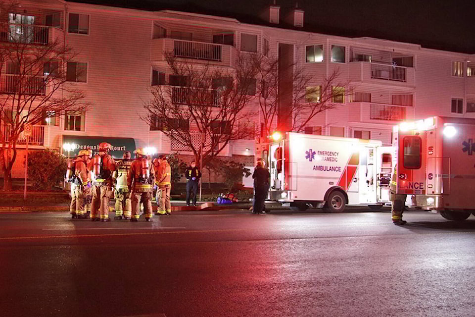 The same building had been the location of a fire back in April 2021. (Shane MacKichan/Special to The News)