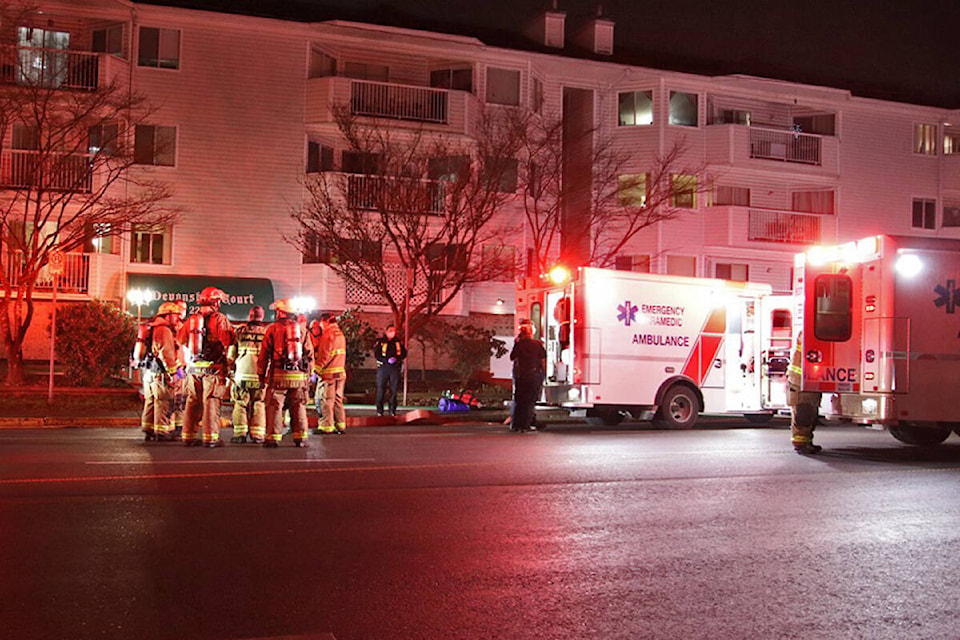 The same building had been the location of a fire back in April 2021. (Shane MacKichan/Special to The News)