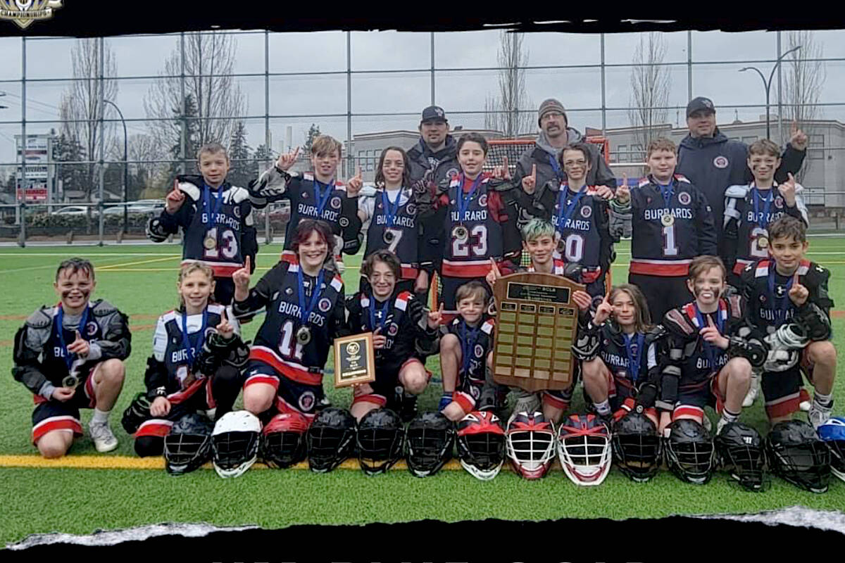 Burrards take gold and bronze in U11 field lacrosse provincials in