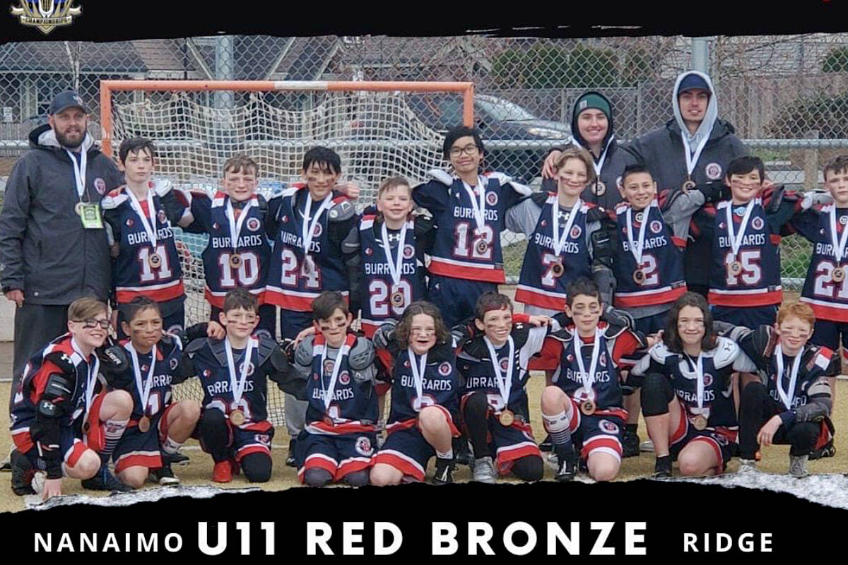 Burrards take gold and bronze in U11 field lacrosse provincials in