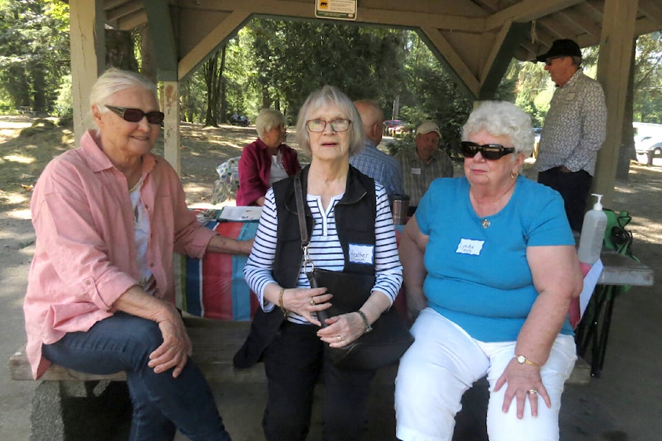 Maple Ridge Secondary’s class of 1961 met a year later than planned for their 60th reunion. Instead, a few dozen celebrated 61 years since they graduated at a picnic in Maple Ridge Park on Aug. 3. (Special to The News)