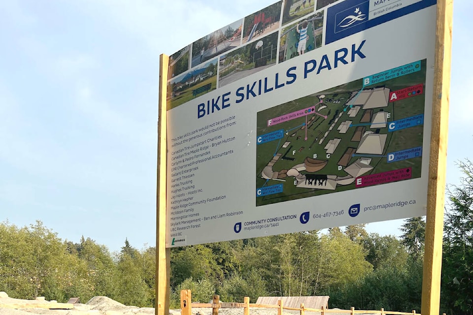 The Jordan McIldoon Legacy Bike Park features courses for all skill levels. (Mike Morden/Special to The News)