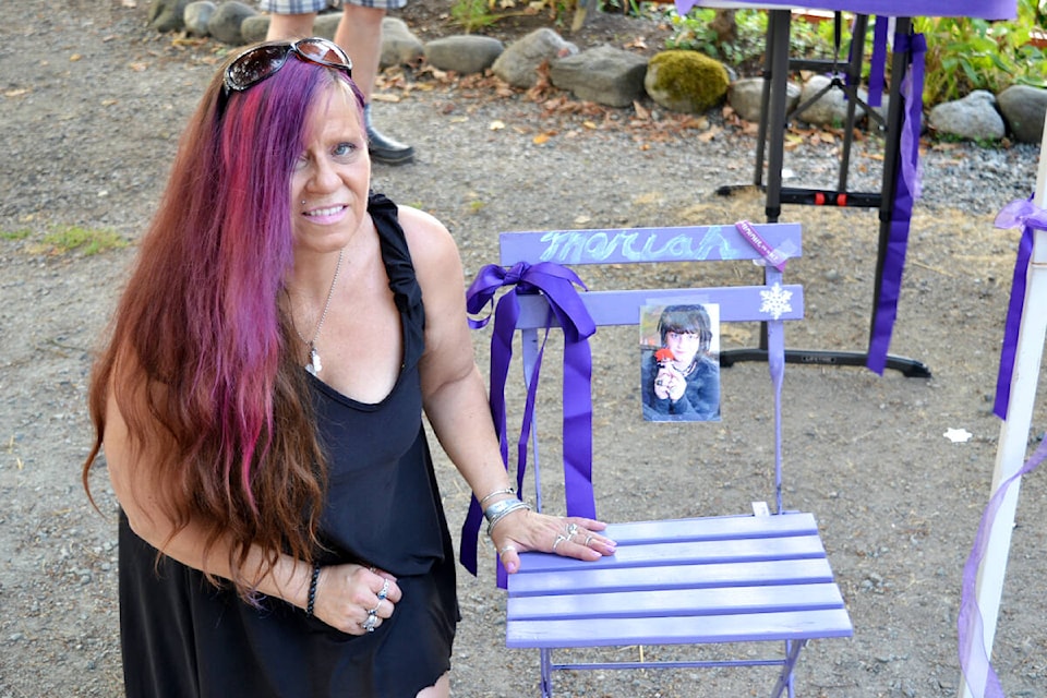 Tracy Scott, who is an occassional drug user herself, lost her daughter Mariah to a drug overdose in 2018. (Brandon Tucker/The News)