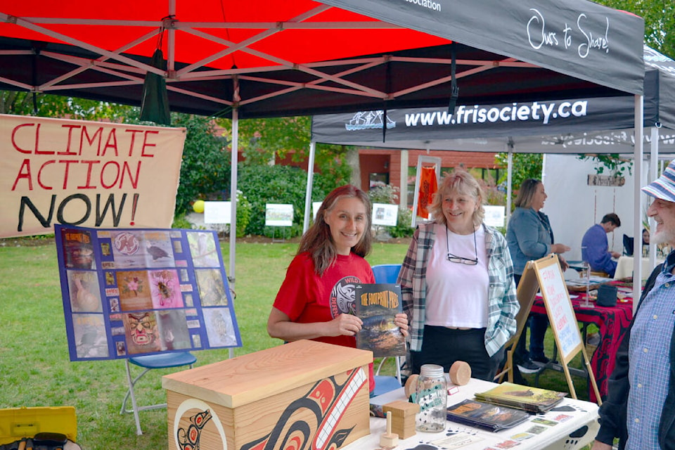 The Maple Ridge Public Library, CEED, MLA Lisa Beare, West Coast Coalition Against Racism, and Alouette River Management Society were just some of the booths at GETI Fest. (Brandon Tucker/The News)