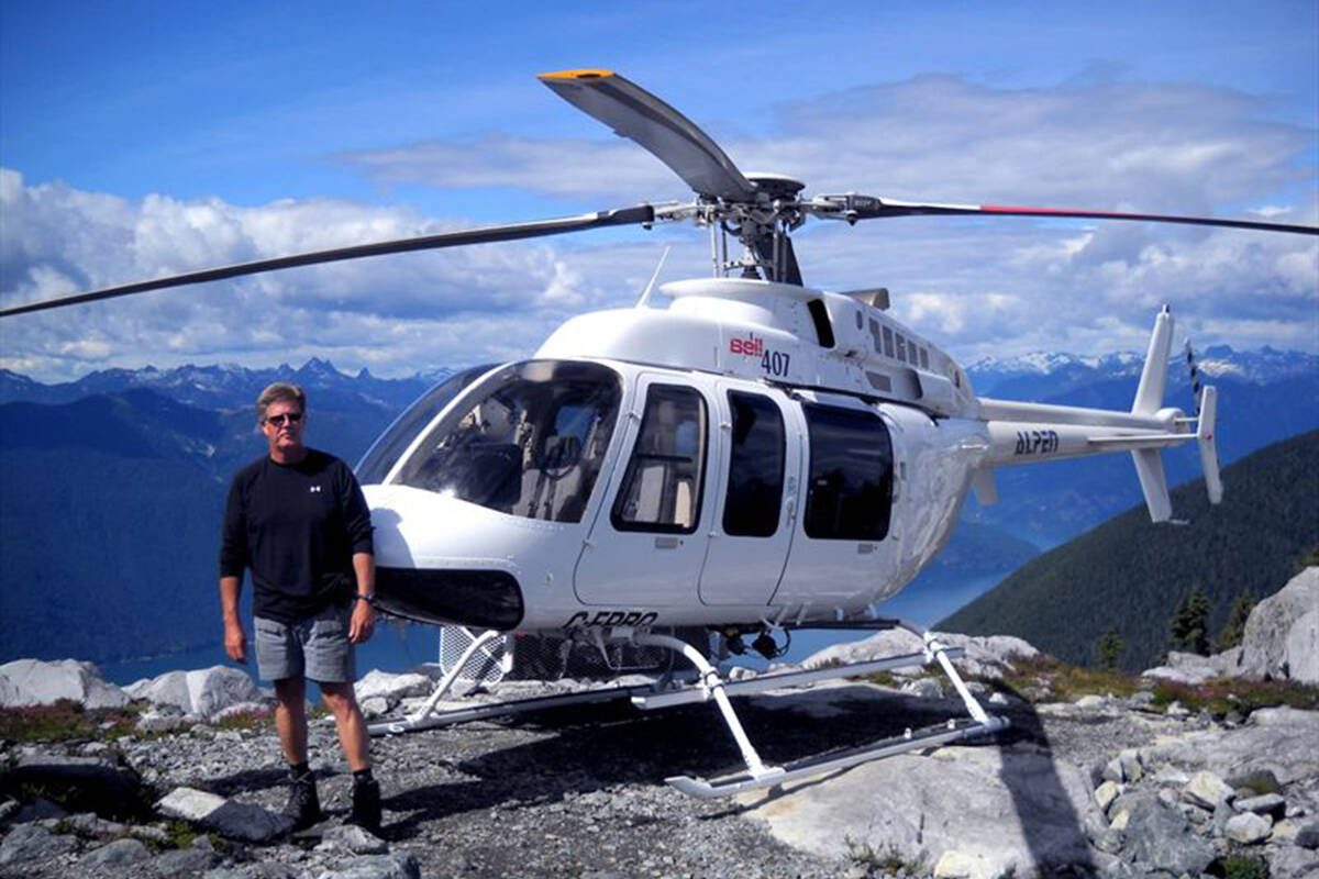 Ron Paley, trailmaster for GETPARC, standing on top of Golden Ears summit (Ron Paley/Special to the News)
