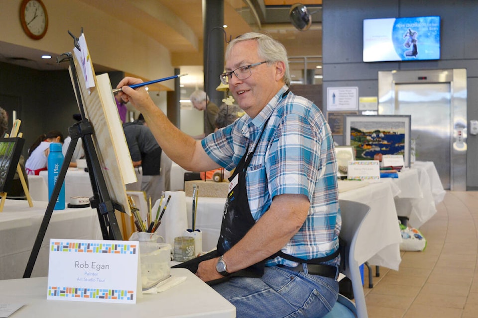 Rob Egan is a local painter who belongs to the Arts Studio Tour in Maple Ridge. (Brandon Tucker/The News)