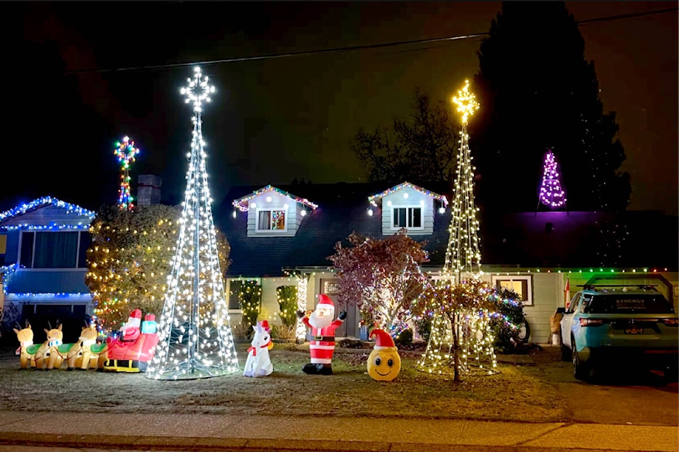 Christmas display at 19528 117 Ave. in Pitt Meadows. (Special to The News)