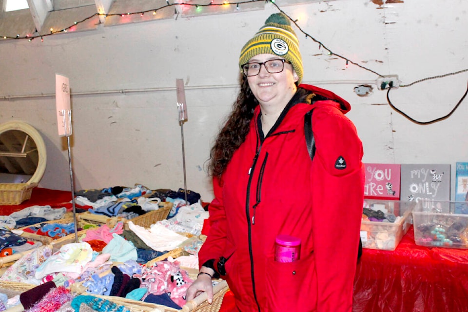 Laura Stark is a single mother of two who relies on programs like Rudolph’s Recycled Gift Shoppe from the Christmas Hamper Society to help out her family during the holidays. (Brandon Tucker/The News)