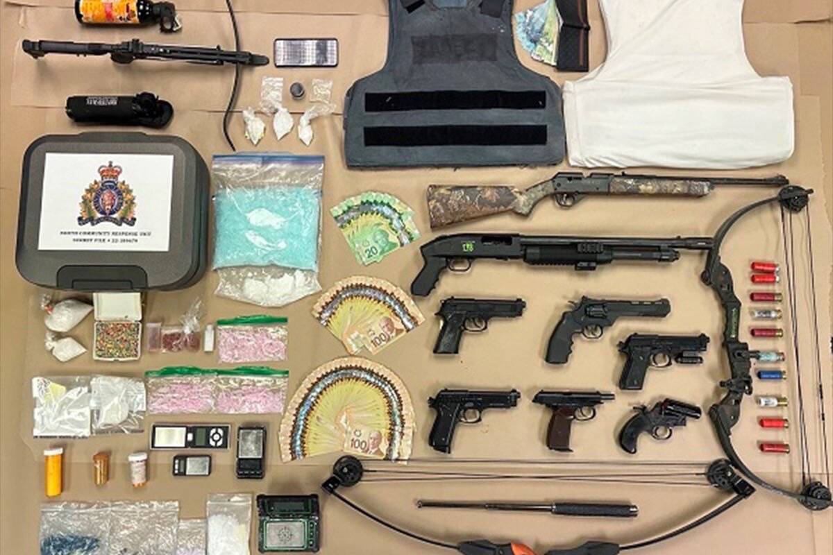 Items seized by police. (Photo: Surrey RCMP)