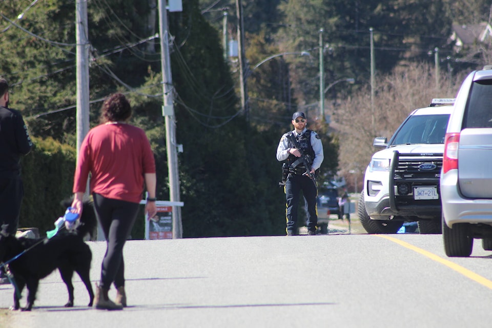 Hatzic Middle School was on lockdown on Monday (March 27) as Mission RCMP investigated a phone call threat. / Dillon White Photo