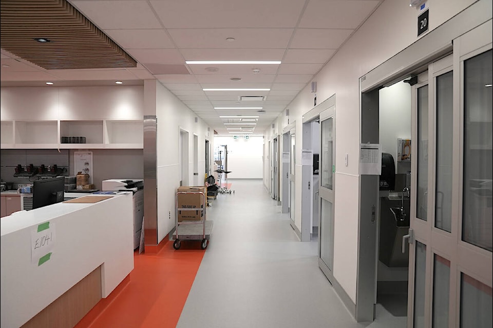 A B.C. Ministry of Health photo shows the interior of the new Langley Emergency Department, which opened May 4, 2021. (Ministry file photo)