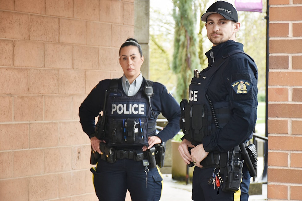 Constables Tisha Parsons and Scott Marshall. (Colleen Flanagan/The News)