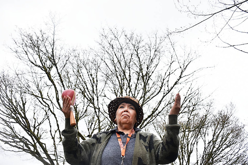 Coleen Pierre is an elder and knowledge keeper with the Katzie First Nation. (Colleen Flanagan/The News)