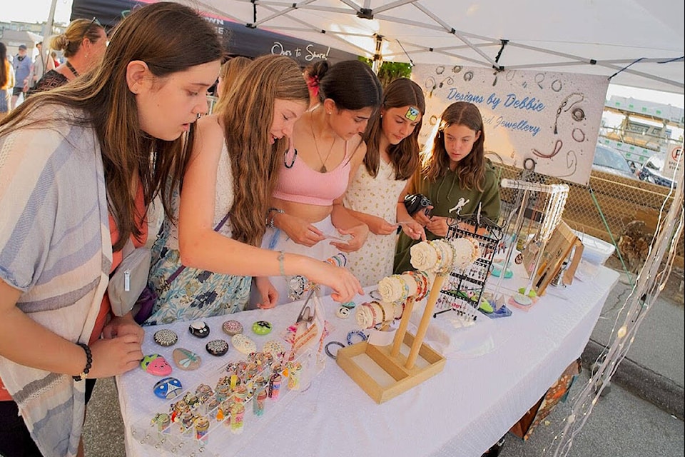 An estimated 3,000 people attended the night market in Maple Ridge on Saturday. (Scott White-City of Maple Ridge/Special to The News)