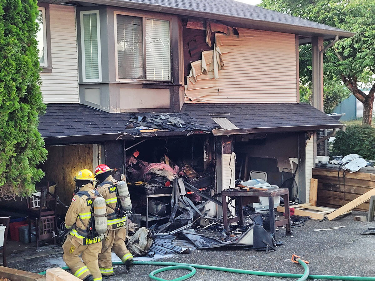 Residential fire in Maple Ridge on Thursday evening Maple RidgePitt