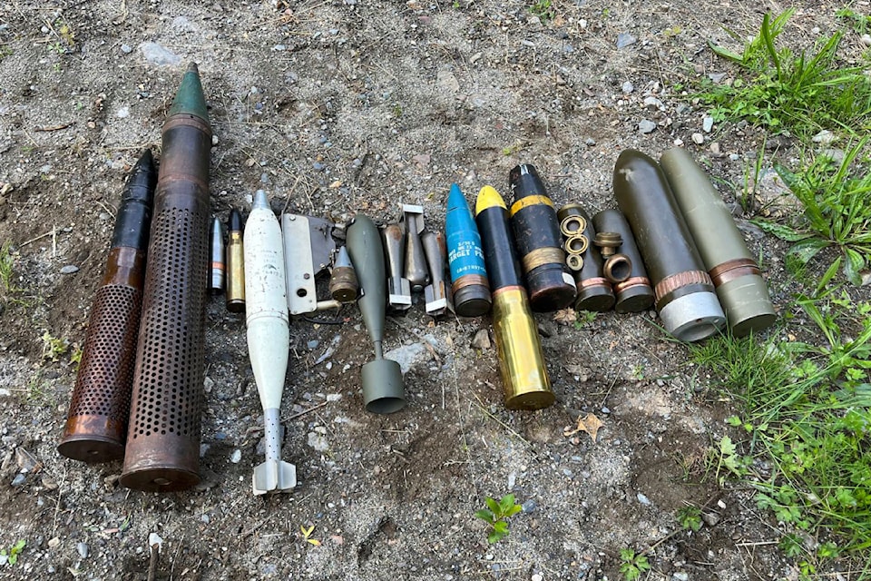 Almost 1,000 pieces of ordnance were seized from a Mission property in June, including grenades, mortars, ammunition and a 50-calibre machine gun. 