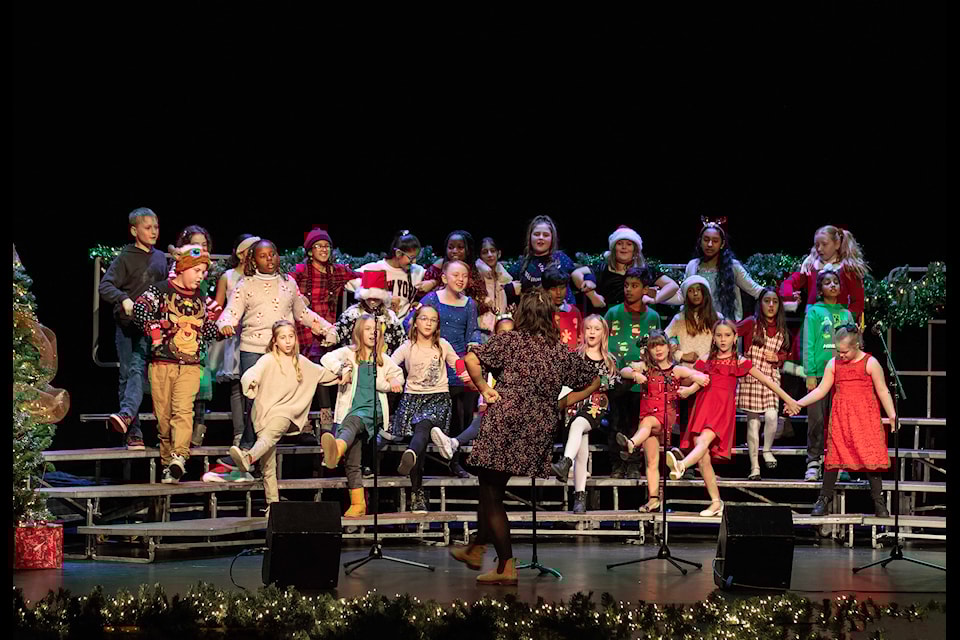 Albert McMahon Elementary was one of 11 different singing groups took part in the annual Rotary Carol Festival on Wednesday (Nov. 27) evening at the Clarke Theatre.