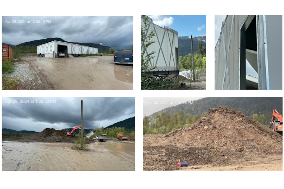 A Farms Road property in Hatzic racked up over $6,000 in fines from the Fraser Valley Regional District due to an unpermitted cannabis production building. 