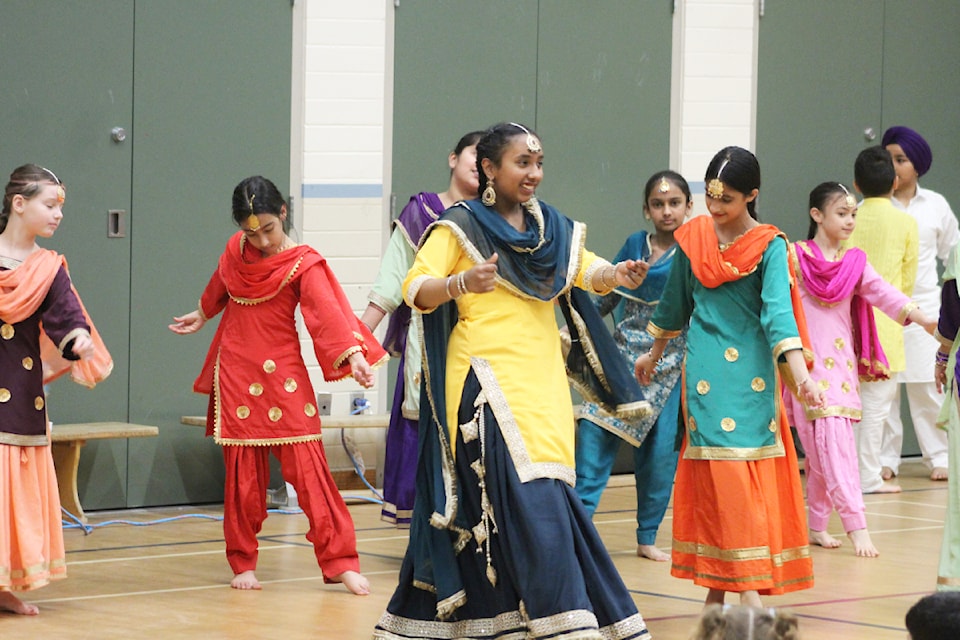 Albert McMahon Elementary students showcased a Bhangra performance for the school on Wednesday (April 16). 