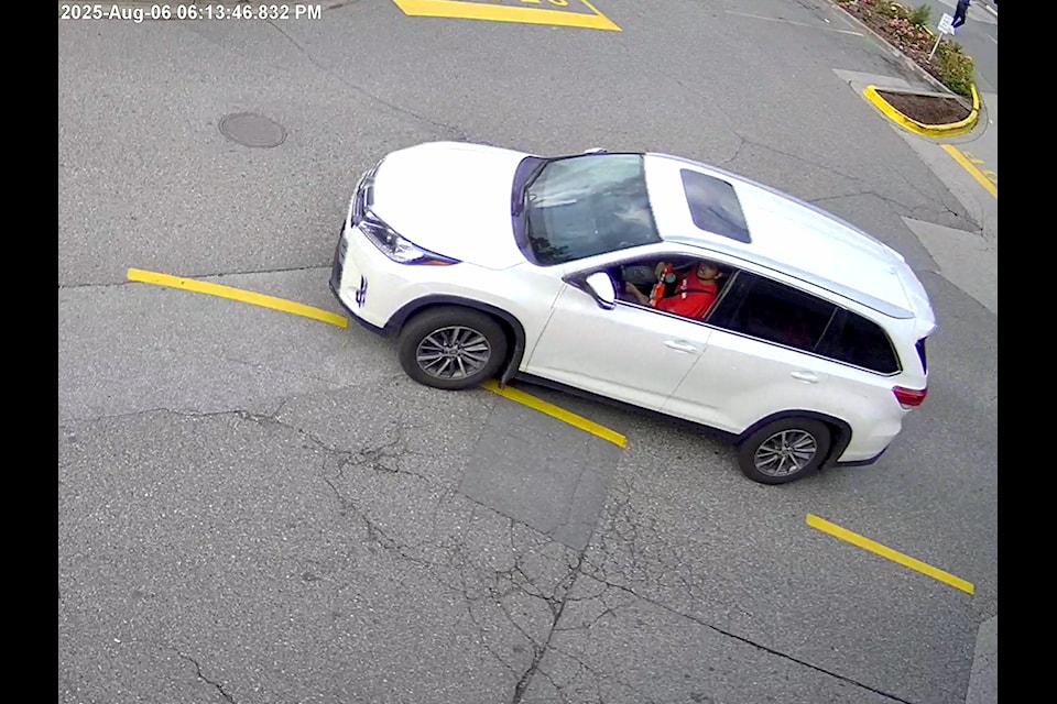 The Abbotsford Police Department said pedestrians reported pellet/airsoft gun shots from a white or light coloured SUV in their direction on Wednesday (Aug. 6).