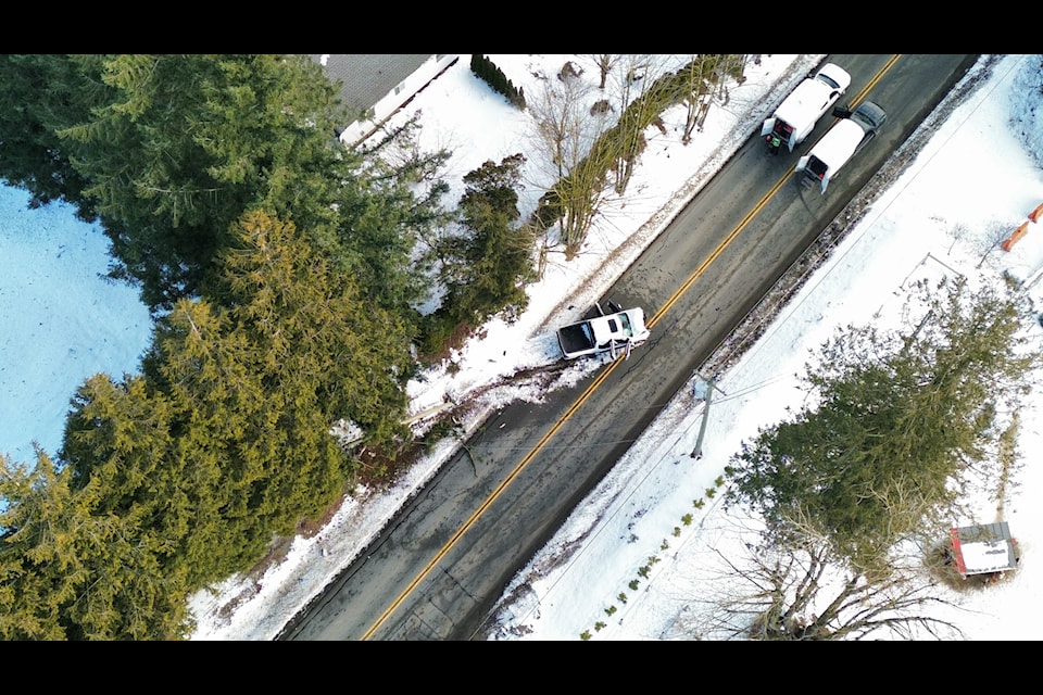 A pedestrian died after a collision on Harris Road in Abbotsford on Sunday (Feb. 9). 