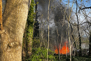 Fires at Mission homeless camps extinguished