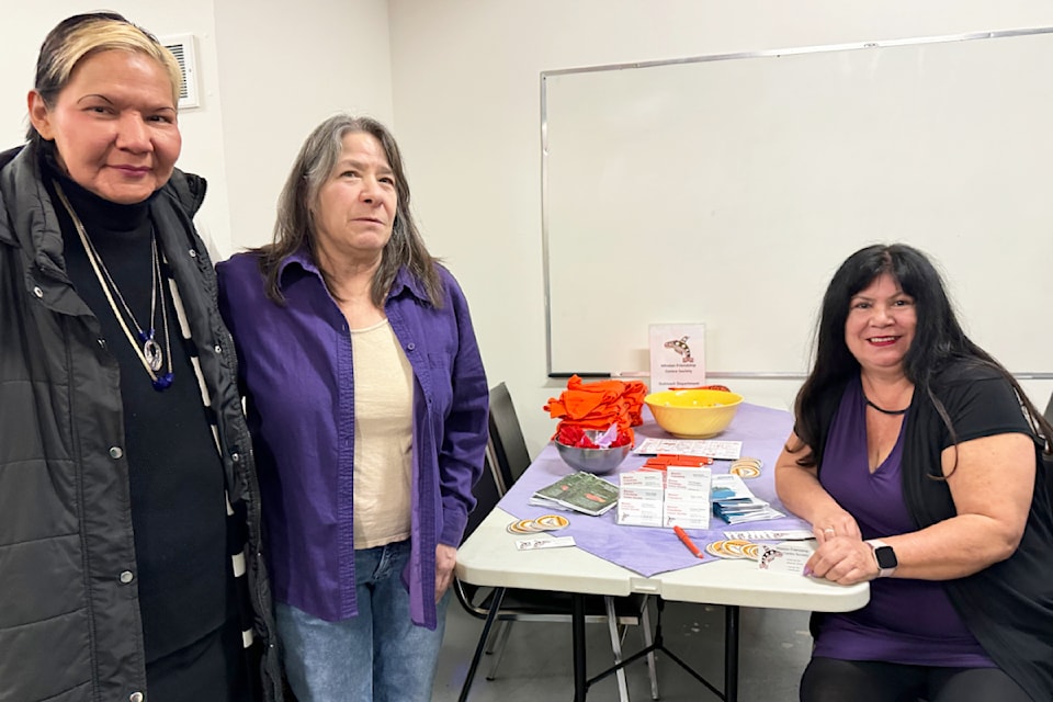 Mission Friendship Centre hosted a "Community Wellness Connect" event at its purple door on Thursday, with various service providers offering information. 