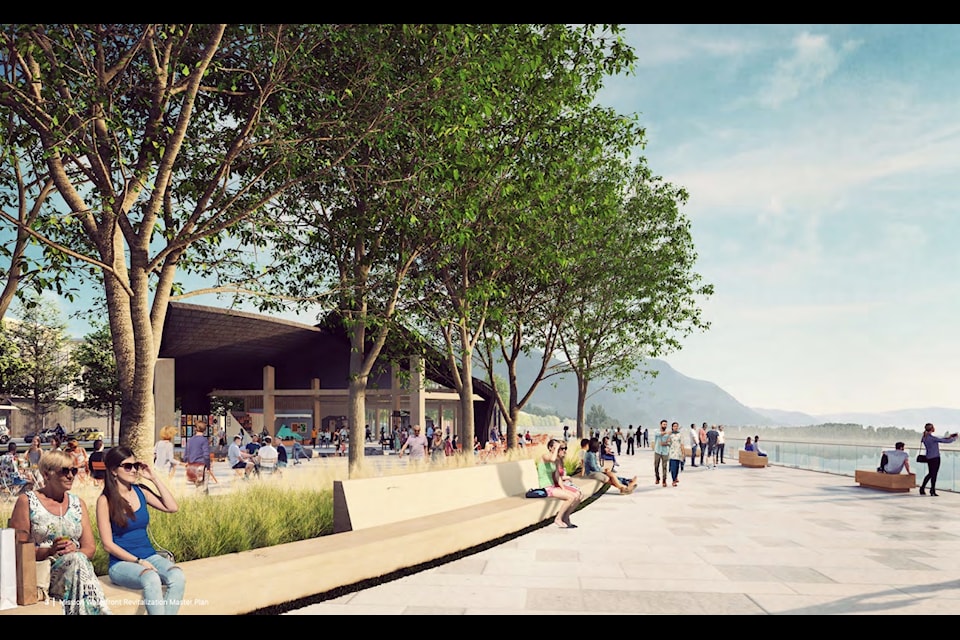 Concept art included in theCity of Mission's Waterfront Revitalization Master Plan.