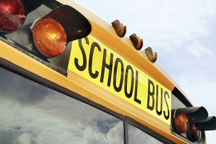 School bus sign