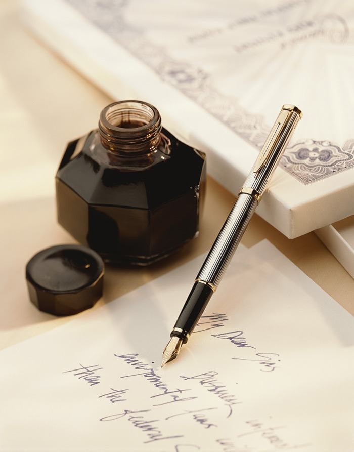 Inkwell and a Fountain Pen